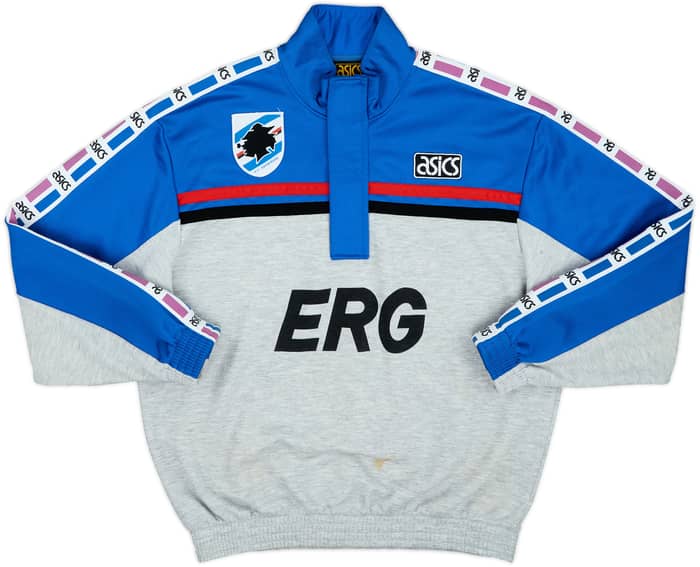 1993-94 Sampdoria Asics 1/4 Zip Drill Top - 6/10 - (L)