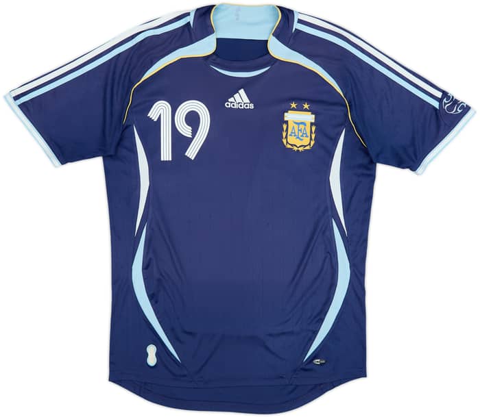 2006-07 Argentina Away Shirt Messi #19 - 7/10 - (M)