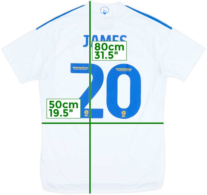 2023-24 Leeds United Home Shirt James #20 - 7/10 - (L)