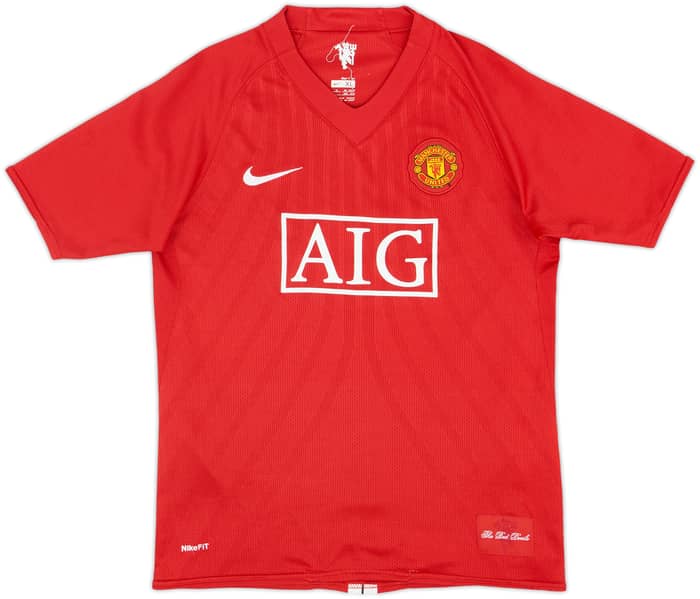 2007-09 Manchester United Home Shirt Ronaldo #7 - 5/10 - (XL.Boys)