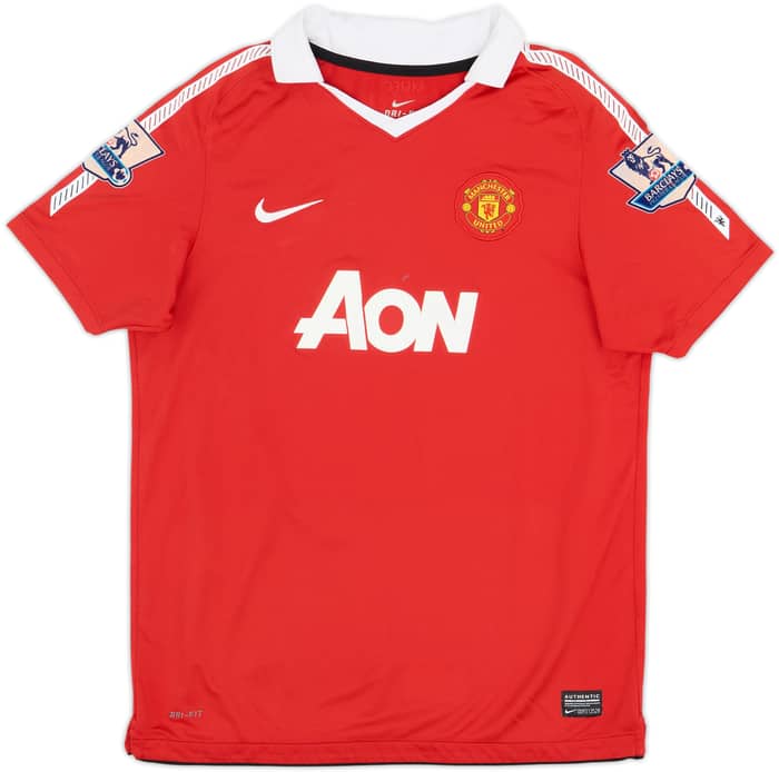 2010-11 Manchester United Home Shirt Rooney #10 - 6/10 - (XL.Boys)