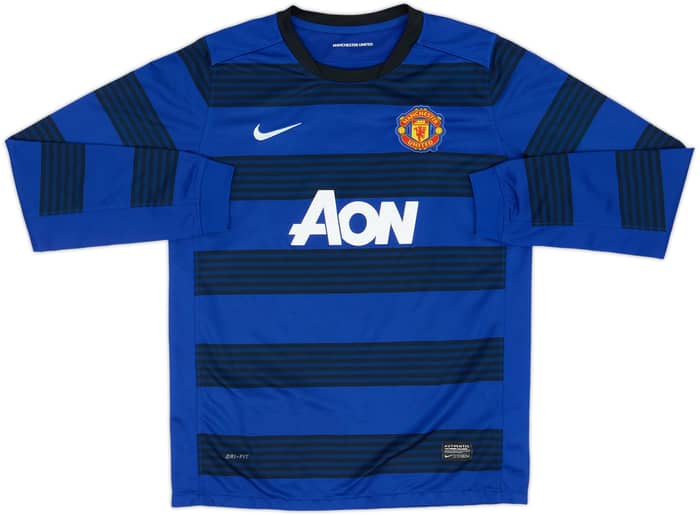 2011-13 Manchester United Away L/S Shirt Rooney #10 - 8/10 - (XL.Boys)