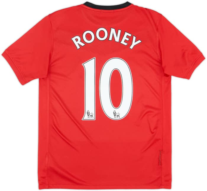 2009-10 Manchester United Home Shirt Rooney #10 - 8/10 - (XL.Boys)