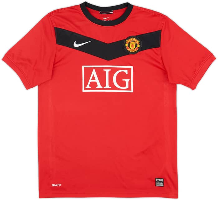 2009-10 Manchester United Home Shirt Rooney #10 - 8/10 - (XL.Boys)