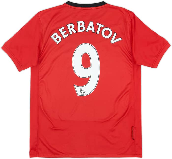2009-10 Manchester United Home Shirt Berbatov #9 - 6/10 - (XL.Boys)
