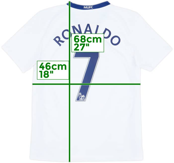 2008-10 Manchester United Away Shirt Ronaldo #7 - 8/10 - (XL.Boys)