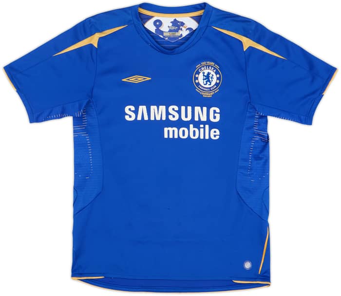 2005-06 Chelsea Centenary Home Shirt Drogba #15 - 6/10 - (L.Boys)