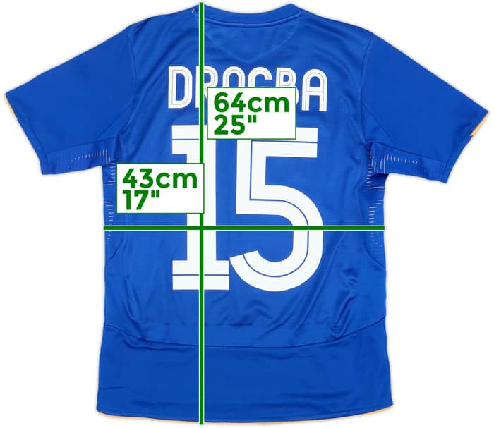 2005-06 Chelsea Centenary Home Shirt Drogba #15 - 6/10 - (L.Boys)