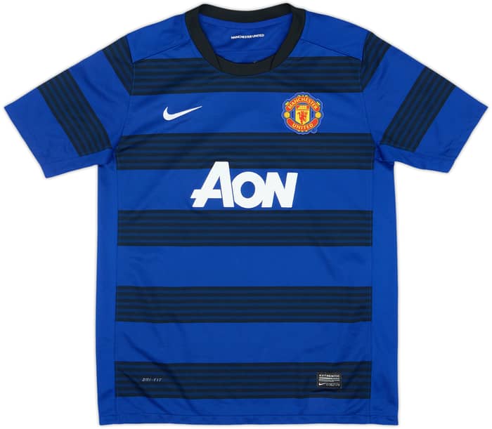 2011-13 Manchester United Away Shirt Berbatov #9 - 8/10 - (XL.Boys)
