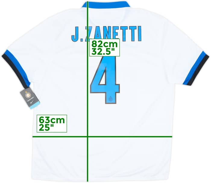 2013-14 Inter Milan Away Shirt J.Zanetti #4 (XXL)