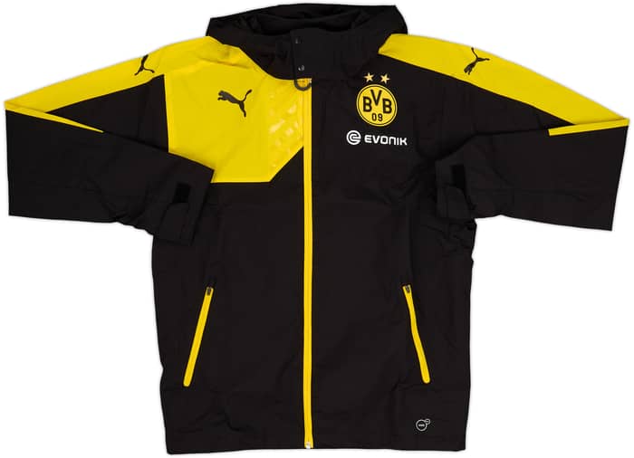 2015-16 Borussia Dortmund Puma Hooded Rain Jacket (S)