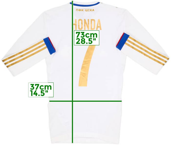 Camiseta TechFit de visitante de manga larga versión jugador europea del CSKA Moscow 2012-13 Honda #7 (S)