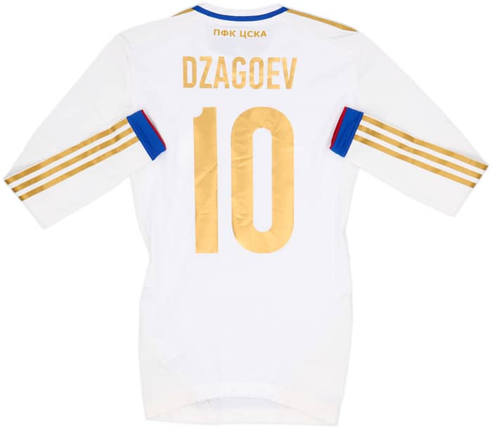 2012-13 CSKA Moscow European Player Issue TechFit Away L/S Shirt Dzagoev #10 (S)