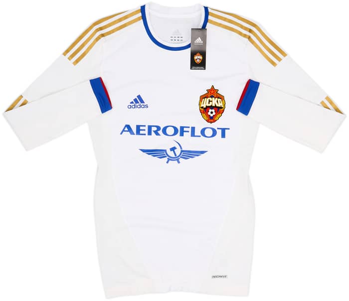Camiseta TechFit versión jugador europeo de visitante de manga larga del CSKA Moscow 2012-13 Dzagoev #10 (M)
