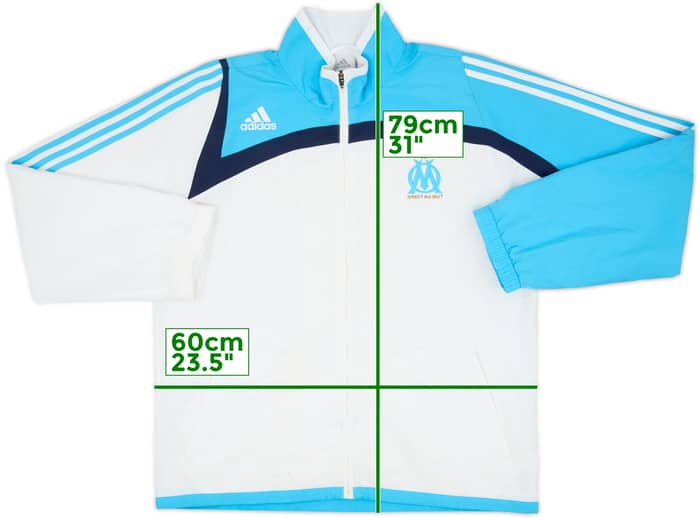 2007-08 Olympique Marseille adidas Track Jacket - 4/10 - (L/XL)