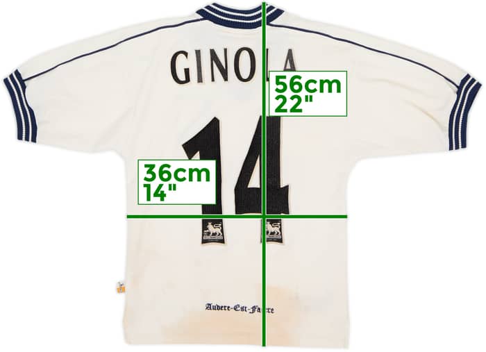 1997-99 Tottenham Home Shirt Ginola #14 - 4/10 - (S.Boys)
