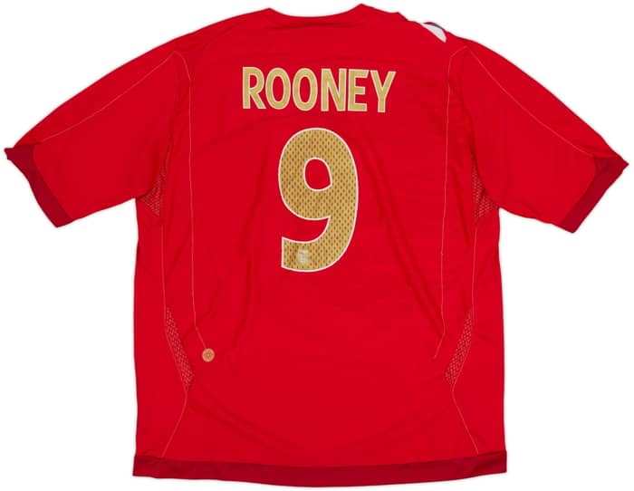 2006-08 England Away Shirt Rooney #9 - 6/10 - (XL)