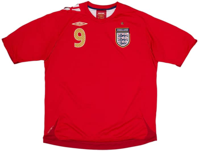 2006-08 England Away Shirt Rooney #9 - 6/10 - (XL)