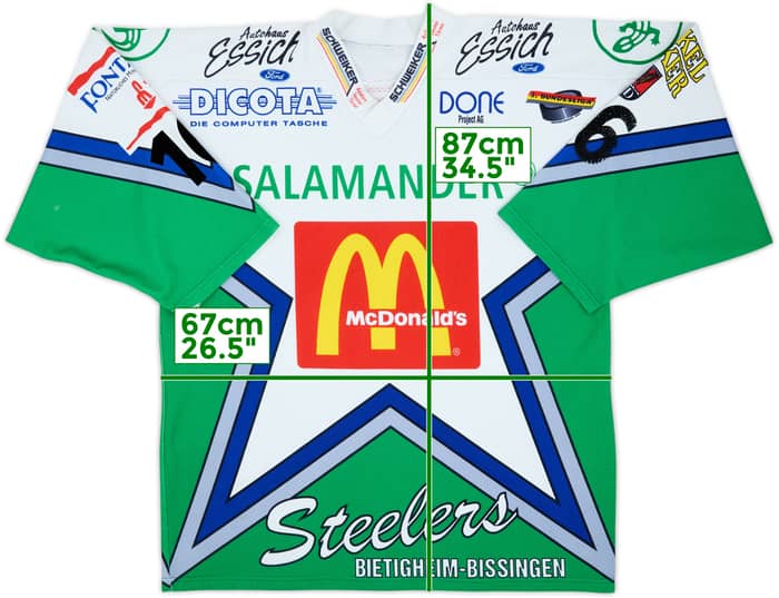 1999-00 SC Bietigheim-Bissingen Steelers Liebsch #16 ewald Home Jersey - 6/10 - (XXL)