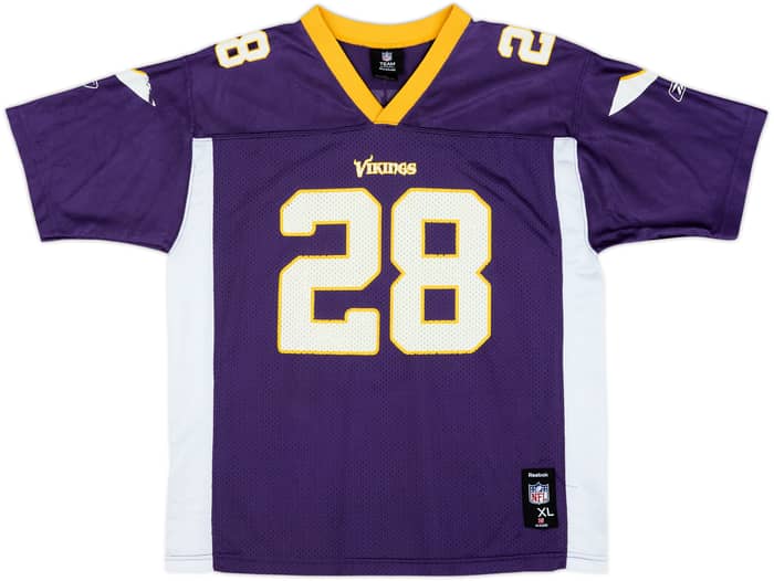 2008-11 Minnesota Vikings Peterson #28 Reebok Replica Home Jersey - 6/10 - (XL.Boys)