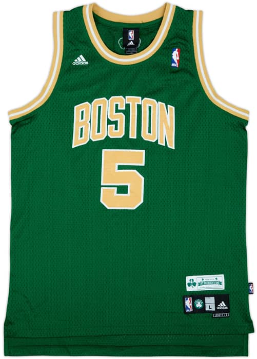 2007-10 Boston Celtics Garnett #5 adidas Swingman St. Patricks Day Jersey - 7/10 - (L)