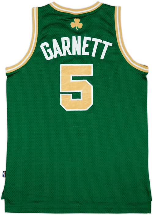 2007-10 Boston Celtics Garnett #5 adidas Swingman St. Patricks Day Jersey - 7/10 - (L)