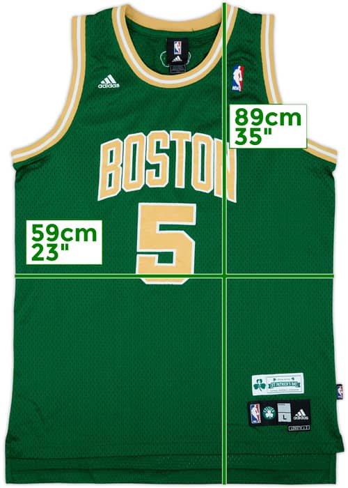 2007-10 Boston Celtics Garnett #5 adidas Swingman St. Patricks Day Jersey - 7/10 - (L)