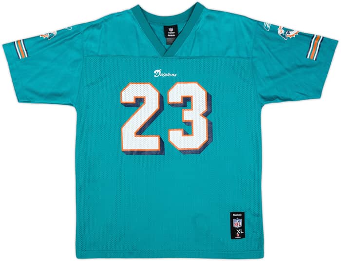 2008-10 Miami Dolphins Brown #23 Reebok Replica Home Jersey - 8/10 - (XL.Boys)