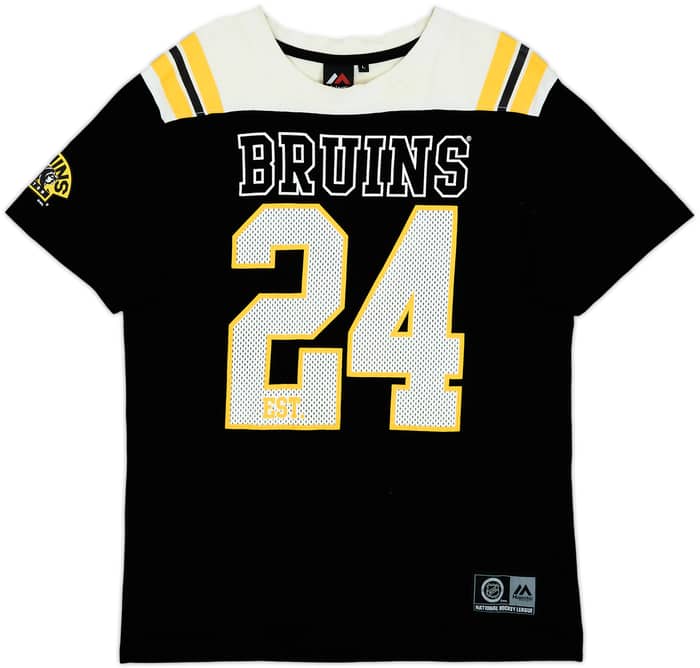 2010s Boston Bruins #24 Majestic Tee - 6/10 - (L)