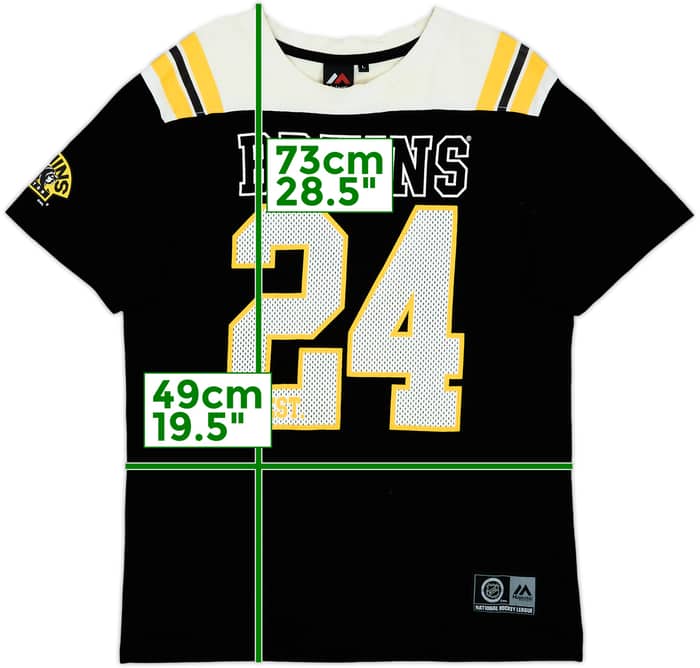 2010s Boston Bruins #24 Majestic Tee - 6/10 - (L)