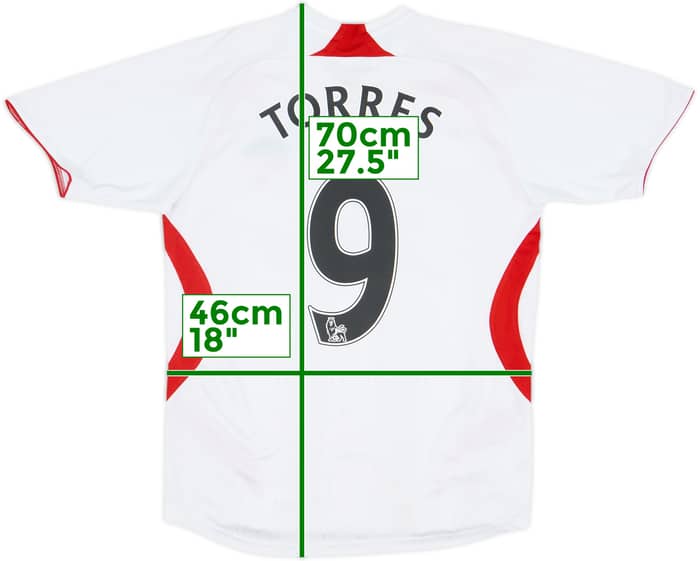 2007-08 Liverpool Away Shirt Torres #9 - 6/10 - (L.Boys)
