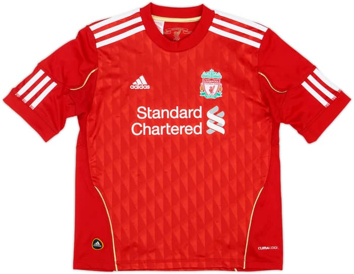2010-12 Liverpool Home Shirt Suarez #7 - 7/10 - (S.Boys)