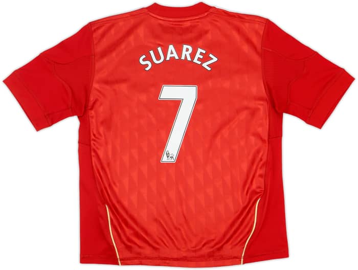 2010-12 Liverpool Home Shirt Suarez #7 - 10/10 - (S.Boys)