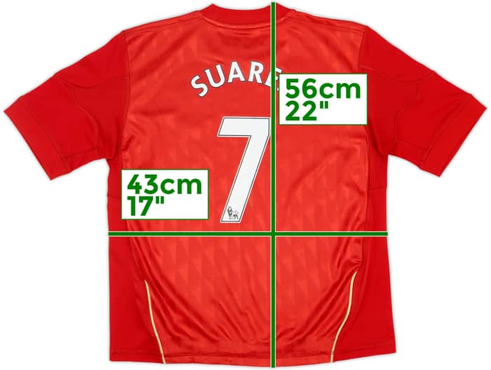 2010-12 Liverpool Home Shirt Suarez #7 - 10/10 - (S.Boys)