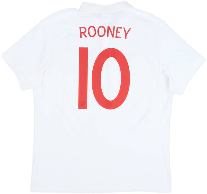 2009-10 England Home Shirt Rooney #10 - 6/10 - (L)