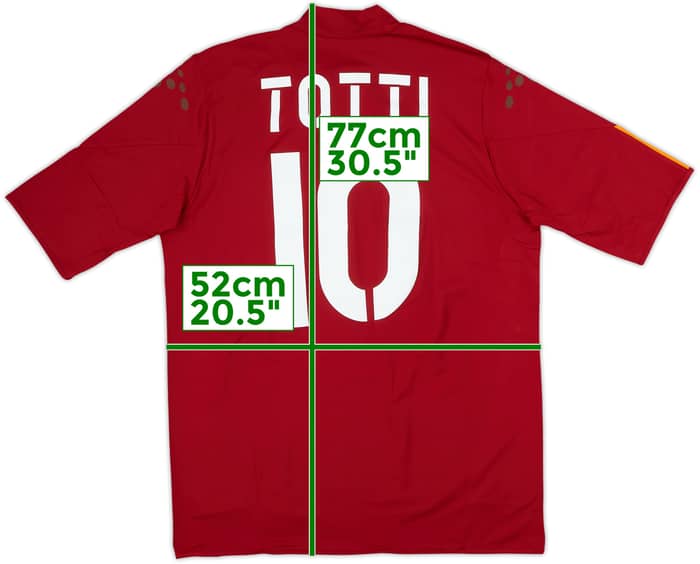 2004-05 Roma Home Shirt Totti #10 (XL)
