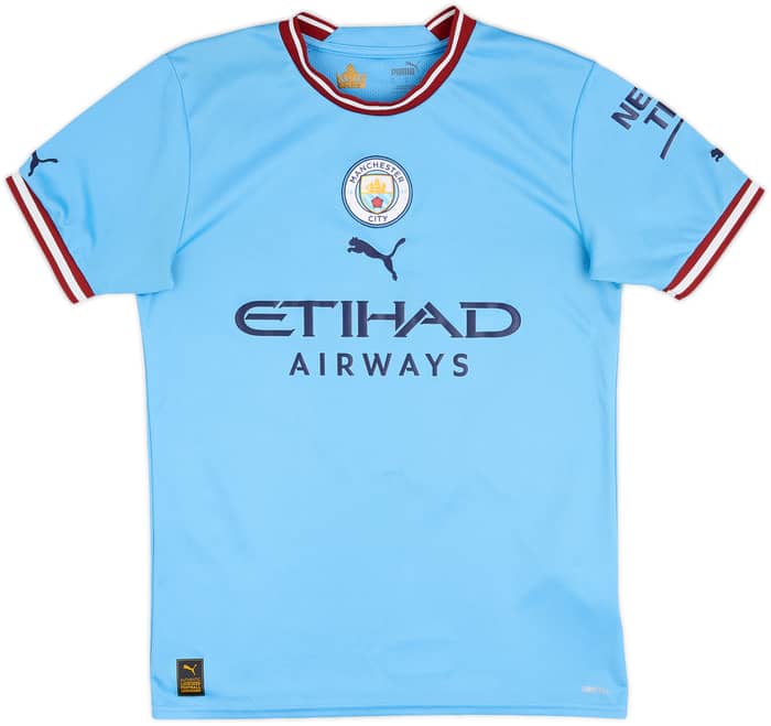 2022-23 Manchester City Home Shirt Haaland #9 - 7/10 - (S)