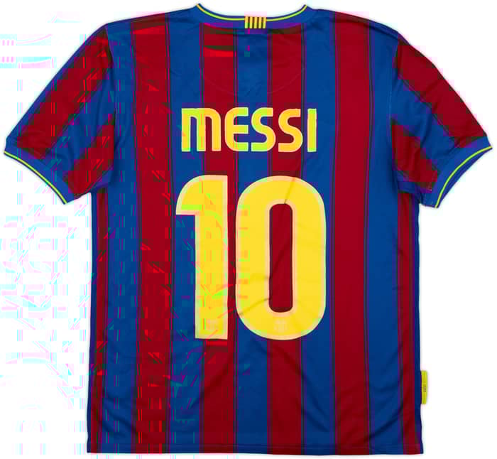 2009-10 Barcelona Home Shirt Messi #10 - 8/10 - (XL.Boys)