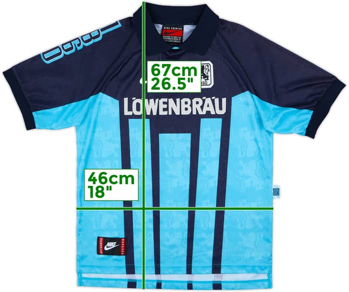 1996-97 1860 Munich Away Shirt - 9/10 - (L.Boys)