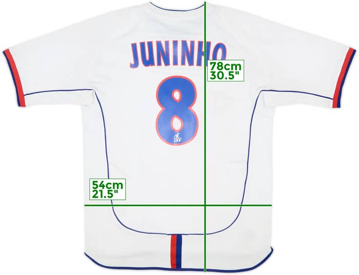 2003-04 Lyon Home Shirt Juninho #8 - 6/10 - (XL)