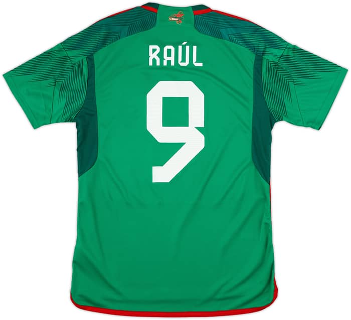 2022 Mexico Home Shirt Raul #9 - 8/10 - (L)