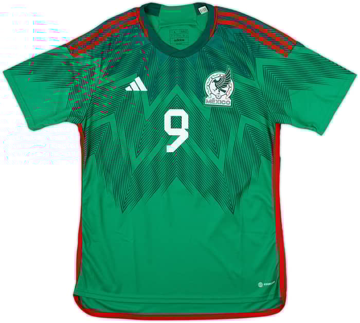 2022 Mexico Home Shirt Raul #9 - 8/10 - (L)