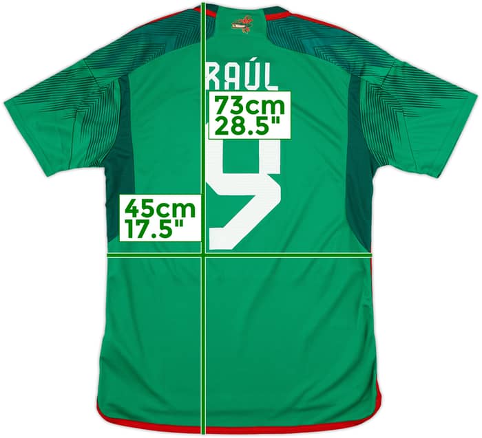 2022 Mexico Home Shirt Raul #9 - 8/10 - (L)