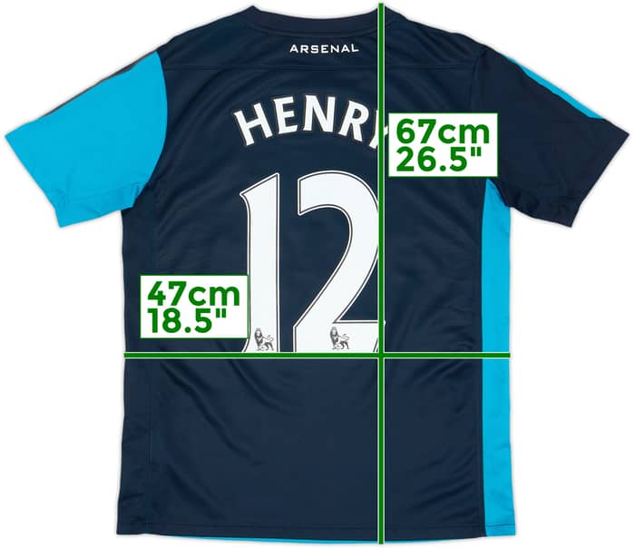 2011-12 Arsenal Away Shirt Henry #12 - 8/10 - (XL.Boys)