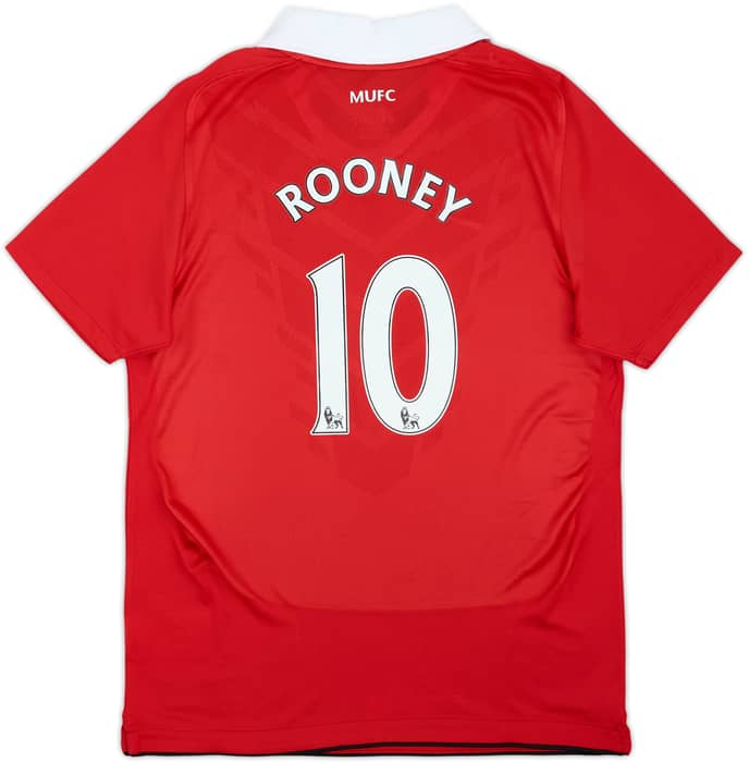 2010-11 Manchester United Home Shirt Rooney #10 (L.Boys)
