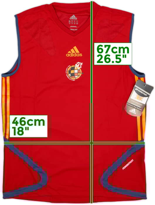 2004-06 Spain Player Issue adidas Training Vest (S/M)