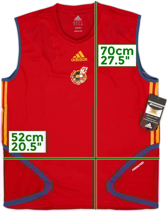 2004-06 Spain Player Issue adidas Training Vest (M/L)