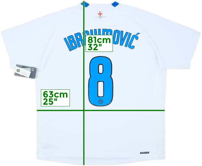 2006-07 Inter Milan Away Shirt Ibrahimovic #8 (XL)