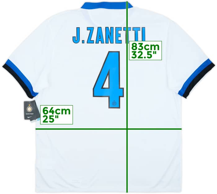 2013-14 Inter Milan Away Shirt J.Zanetti #4 (XXL)