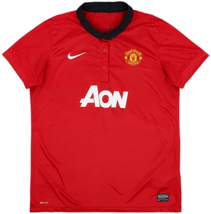 2013-14 Manchester United Home Shirt v.Persie #20 - 9/10 - (Women's L)